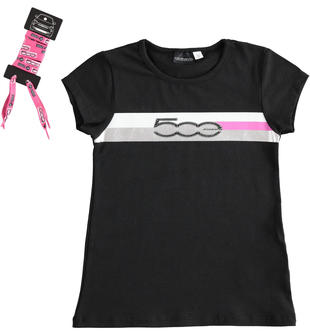 T-shirt in jersey stretch di cotone organico 