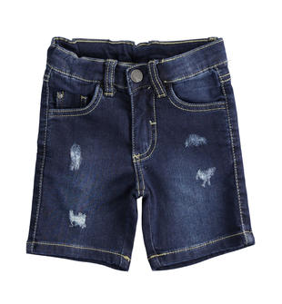 Pantalone corto in denim maglia sarabanda BLU-7750