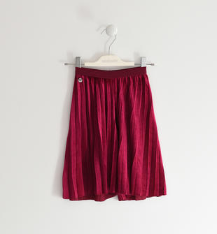 Pantalone in ciniglia plissettata sarabanda BORDEAUX-2652