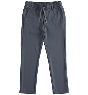 Pantalone in tessuto jacquard regular fit sarabanda GRIGIO SCURO-3829
