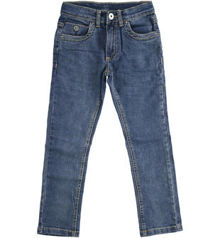 Pantalone in denim di cotone organico, regular fit sarabanda STONE WASHED-7450