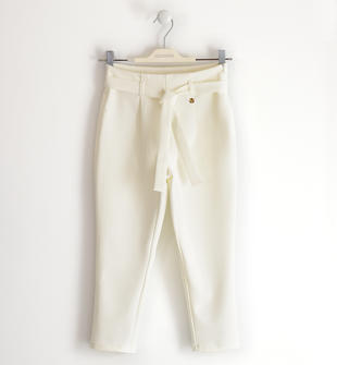 Elegante pantalone con cintura sarabanda