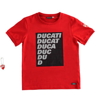 T-shirt 100% cotone bambino con stampa Sarabanda interpreta Ducati sarabanda