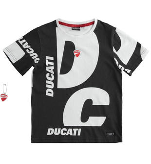 T-shirt per bambino stampa Sarabanda interpreta Ducati sarabanda NERO-0658
