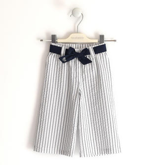 Pantalone fantasia rigata per bambina sarabanda