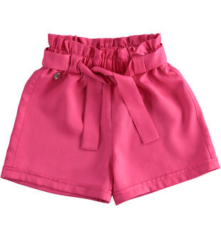Pantalone corto per bambina 100% lyocell sarabanda FUXIA-2445