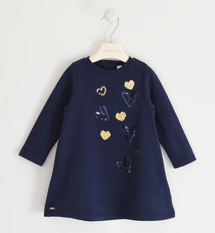 Abito bambina con cuori sarabanda NAVY-3854