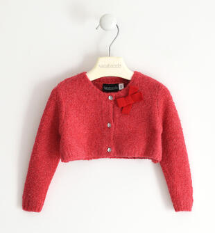 Cardigan bambina con fiocco sarabanda