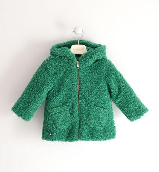 Cappotto teddy bambina con cappuccio sarabanda