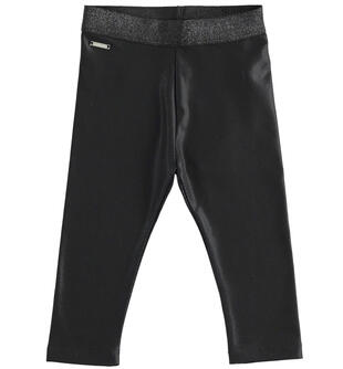 Leggings bambina garzato sarabanda NERO-0658