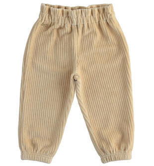 Pantalone bambina con vita arricciata sarabanda