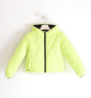 Piumino reversibile ragazza sarabanda VERDE FLUO-5813