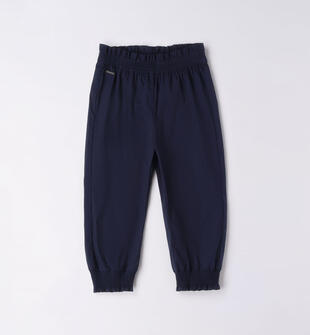 Pantalone bambina con elastico sarabanda NAVY-3854