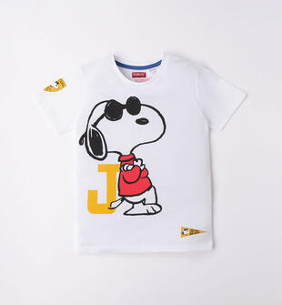 T-shirt Snoopy ragazzo sarabanda BIANCO-0113