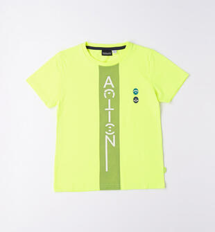 T-shirt stampa ragazzo sarabanda GREEN ACID-5841