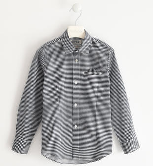 Camicia 100% cotone microfantasia sarabanda NAVY-3854