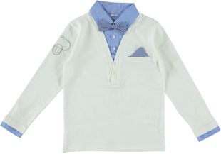 Maglia con finta camicia interna. | LOSAN