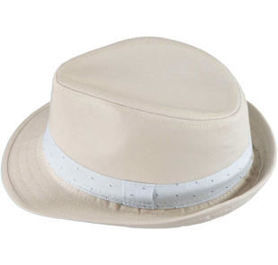 Cappello modello panama in twill di cotone sarabanda