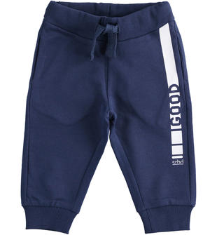 Pantalone sportivo in felpa con scritta sarabandapromo NAVY-3854