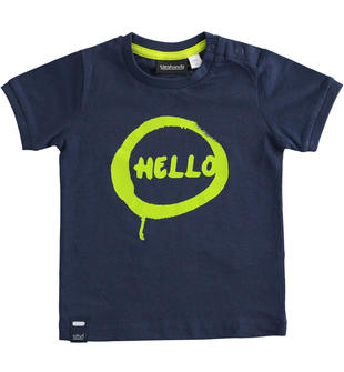 T-shirt sportiva bambino 100% cotone sarabandapromo NAVY-3854