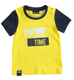 T-shirt bambino 100% cotone con stampa 