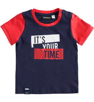 T-shirt bambino 100% cotone con stampa 