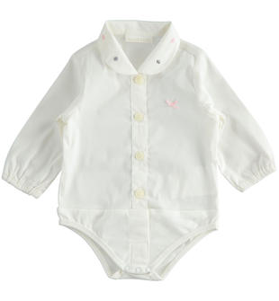 Camicia a body per neonata minibanda