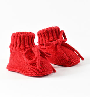 Scarpine in tricot minibanda ROSSO-2253