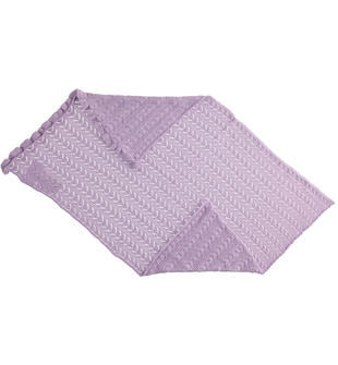 Copertina neonato in tricot ricamato 100% cotone minibanda LILLA-3412