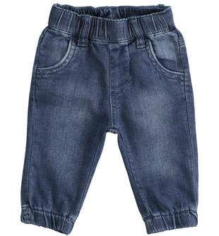 Jeans neonato in denim stretch di cotone minibanda