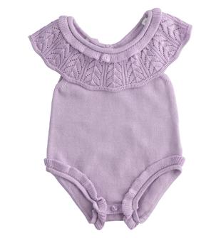 Pagliaccetto neonata 100% tricot di cotone minibanda