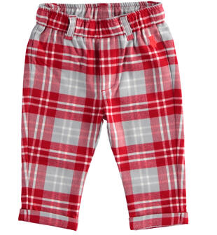 Pantalone scozzese bimbo minibanda ROSSO-2253