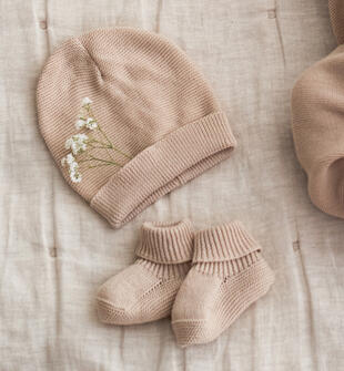 Calzine neonato in tricot minibanda