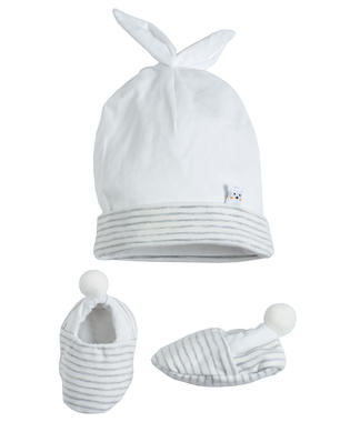 Kit cappellino e babbucce per neonati da 0 a 24 mesi Minibanda - Accessori  - 0-18 Mesi - Bambina