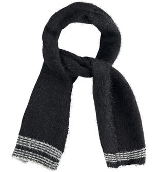 Sciarpa in tricot a filato lungo con lurex ido NERO-0658