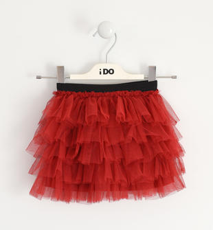 Gonna in tulle modello multibalza ido ROSSO-2253