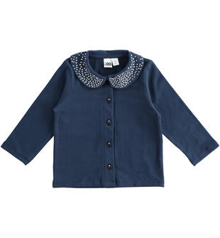 Camicia in jersey con strass ido NAVY-3854