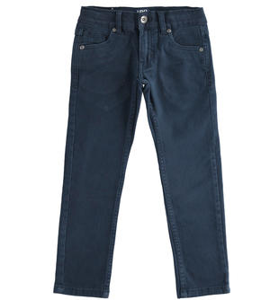 Pantalone in twill di cotone stretch ido NAVY-3885