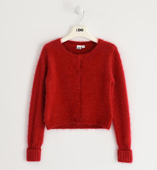 Morbidissimo cardigan in tricot lurex ido ROSSO-2253