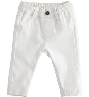 Pantalone per neonato in twill stretch ido