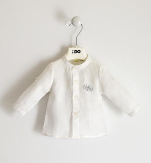 Camicia 100% lino ido BIANCO-0113