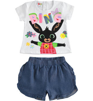 Dolce completo t-shirt e short con Bing ido