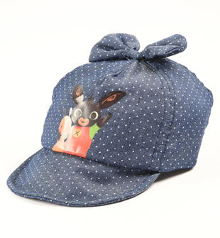 Cappello con visiera per bambina con Bing e Flop ido