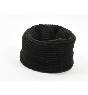 Morbida sciarpa ad anello in tricot ido NERO-0658