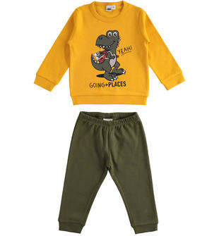 Tuta due pezzi 100% cotone ido GIALLO-1615