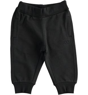 Pantalone in felpa con logo iDO ido NERO-0658