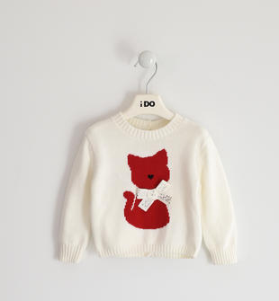 Maglia in tricot invernale con gattino ido