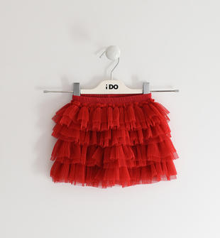 Gonna a balze in tulle ido ROSSO-2253