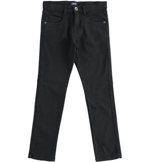 Pantalone modello cinque tasche in twill ido NERO-0658