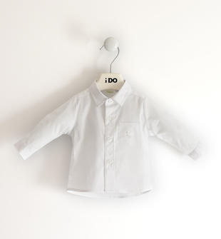 Camicia neonato con taschino ido BIANCO-0113